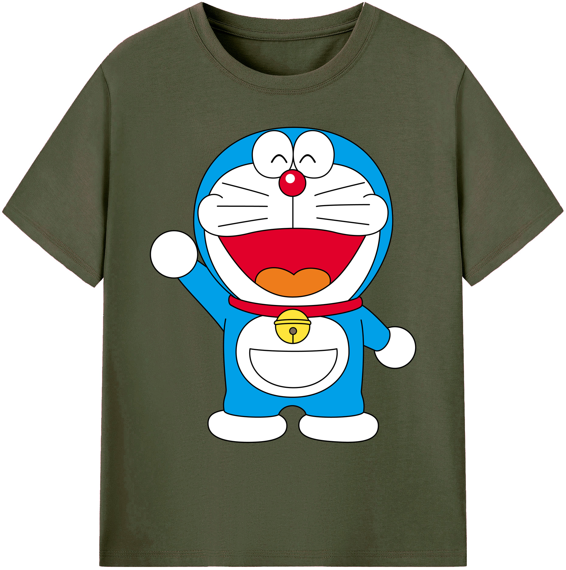 （画像用） ドラえもん Doraemon 綿100％ メンズ半袖Tシャツ｜肌触りやわらか＆通気性